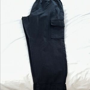 GAP Black Cargo Pants Relaxed Fit